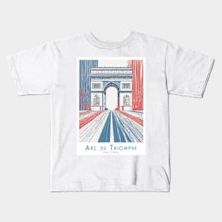 Parisian Glory: Arc de Triomphe Paris- France Kids T-Shirt